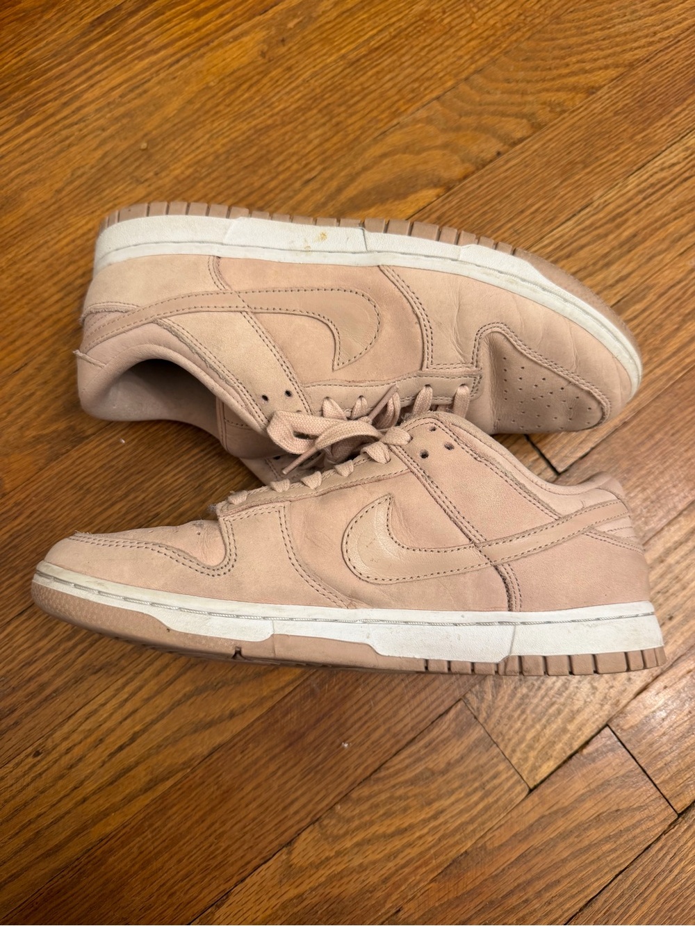Nike Women’s Low-Top Suede Sneakers in Light Pink
